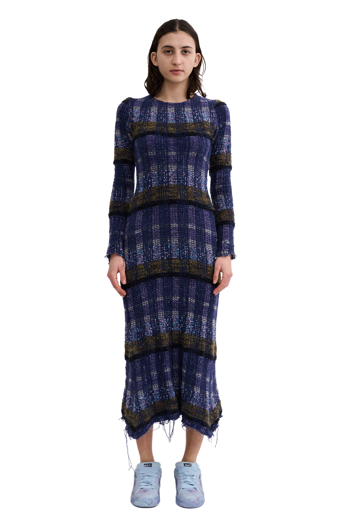 VITELLI PURPLE PLAID YURI DRESS