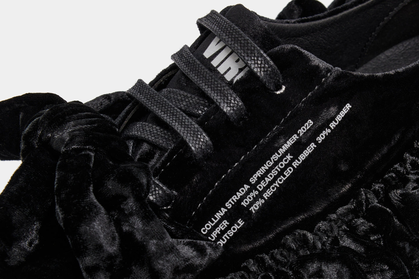 Virón MONARCH SHOE BLACK VELVET