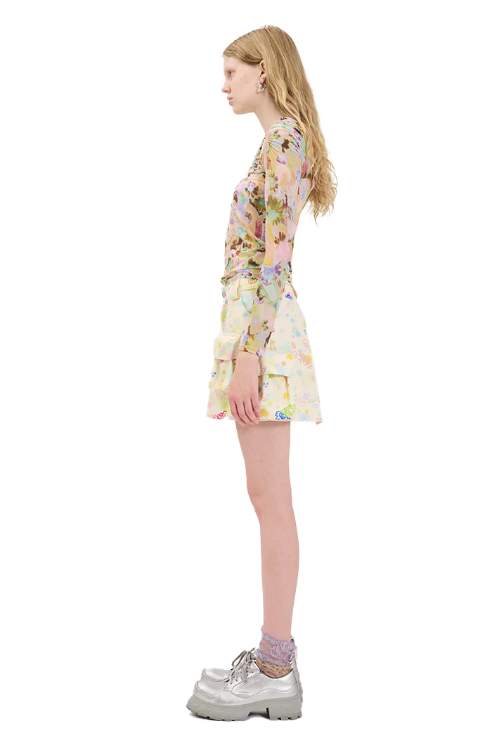 BLOOM DOODLE MINI CARGO SKIRT