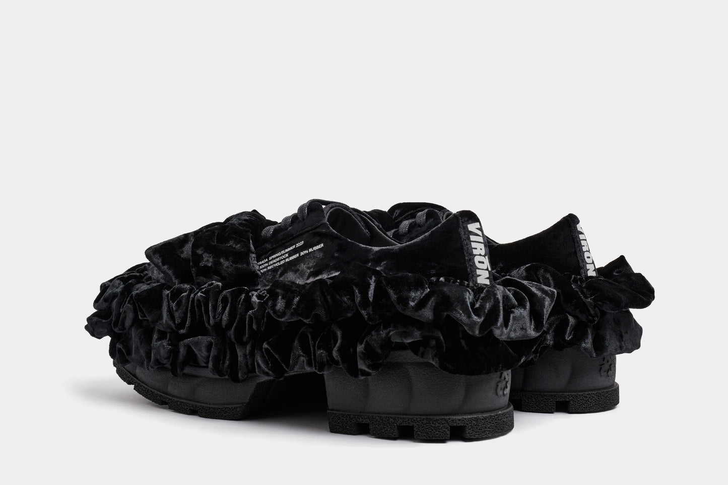 Virón MONARCH SHOE BLACK VELVET