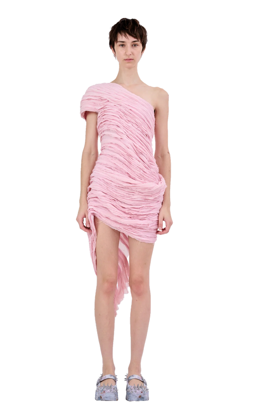 LIGHT MELON WHIRL DRESS
