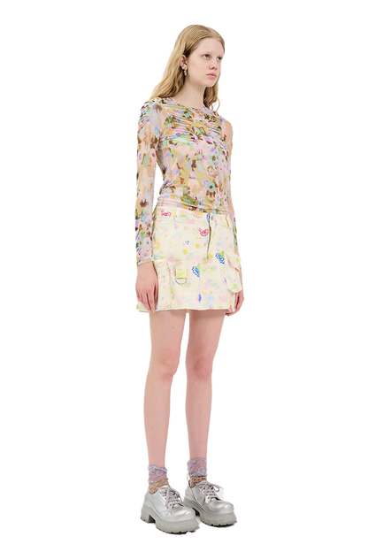 BLOOM DOODLE MINI CARGO SKIRT